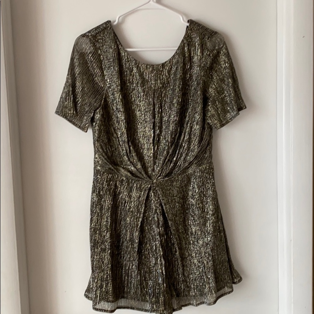 Gray and Black Shimmering Romper